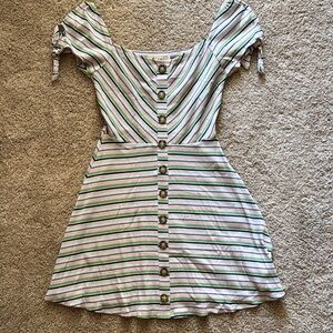 Miami Pastel Striped Dress